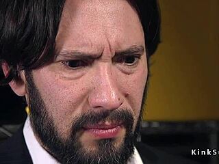 Husband Watches Bound Huge Tits Redhead Gagged Choked Anal Banged Hard