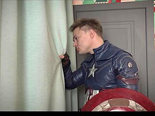 captain america fucks virgin peggy carter on naughty mission!