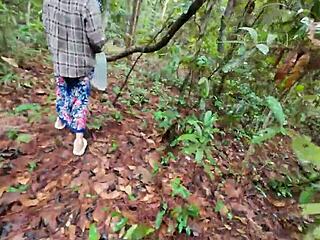 Amateur Thai Villagers Fuck Hard in Forest Public 4K