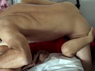 French Blonde Satin Lingerie Rimmed Deepthroated Fucked