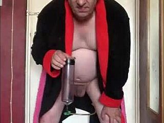 Watch shy lover gulp pee craving your hot load next