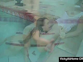 hey vicky vette, wanna eat teal conrad's pussy by the pool too?