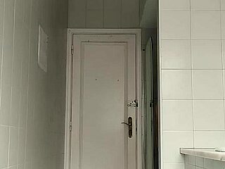 Sexy Guy Boldly Shaves Legs In Black Beach Shorts