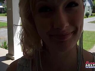 skinny tattooed blonde rikki deepthroats big cock for warm cum swallow 😍💦