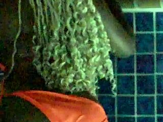 big black cock rips into curvy ebony milf's wet fat pussy quick