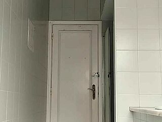 Sexy Guy Boldly Shaves Legs In Black Beach Shorts