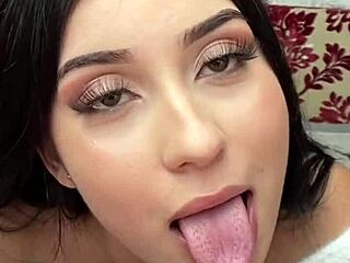 19yo Busty Latina's First POV Casting - Rimjob, Ass Lick, Monster Cock Teen Sex.