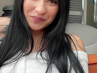 19yo Busty Latina's First POV Casting - Rimjob, Ass Lick, Monster Cock Teen Sex.
