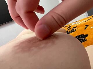 Canadian Babysitter's Erect Nipples Beg Play