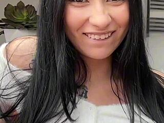 19yo Busty Latina's First POV Casting - Rimjob, Ass Lick, Monster Cock Teen Sex.