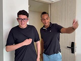 nerd's huge cock makes latina milf cum hard in cuckold anal