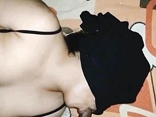 damn, latina single mom milks cock while sucking hard!