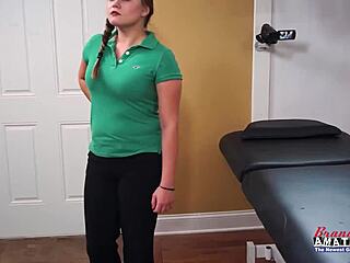 Lauren and pixie rim juicy cock bent over before swallowing hot cum facial