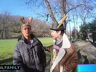 mia trejsi takes double vaginal easter foursome with katy rose!