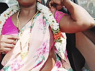 desi aunty seduces with romantic car sex and dirty telugu whispers