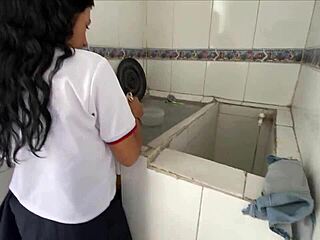 Perverted Stepdad Lusts Over Skinny 18yo Stepdaughter's Tight Pussy Pound