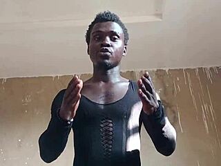 Kwameoppong65 heats up the day dancing with big cock vibes