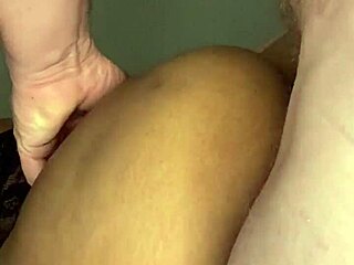 wanna see white cock jiggle this ebony milf's fat ass?