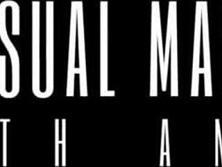 Two blondes share monster cock in tight anal threesome pounding