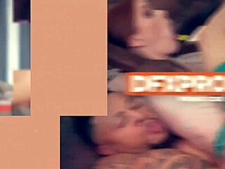 Busty babe sucks big cocked roomie's monster dick sideways