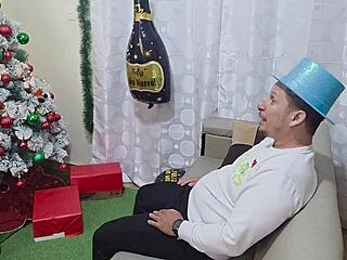 Big-Assed Stepmom Fucked Hard on New Year's