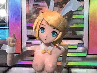 KAGAMINE RIN Nude Mod EXPOSED! Goddess Boobs and Pussy Bare!