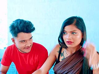 Naughty newlywed bhabhi seduced hard by devar on bed.