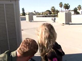 horny blonde sucks fat cock in bathroom then rides ass doggystyle 😈🍑💦