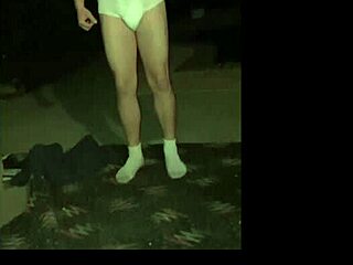 Sissyboy Caught Diapered Outdoors, Forced to Pee for Neighbor Girl!