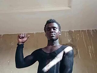 Kwameoppong65 heats up the day dancing with big cock vibes