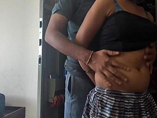 desi maid gets her chut pounded by boss while cleaning cupboard in heat