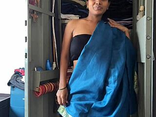 desi maid gets her chut pounded by boss while cleaning cupboard in heat