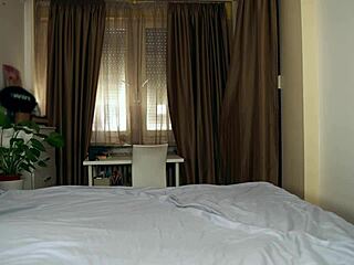 sharing bed with redhead stepmom sparks rough pussy quickie moans