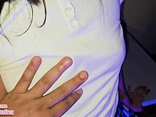 her roommate sneaks in and pounds the cute college latina doggystyle in dorm.