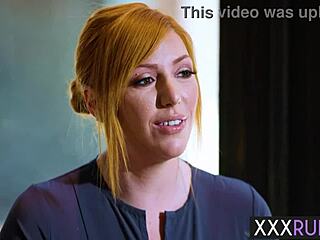 redhead milf lauren phillips massages client then sucks his big cock