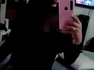 argie tgirl shemale slut wanks cumshot mirror selfie anal fuck