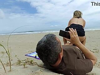 hey, wanna see that fat dick wake a milf's ass on the beach?