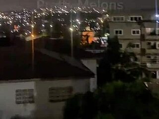 exclusive full vid: balcony lesbians finger to epic squirt!