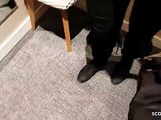 German Teens' Changing Room Scandal Threeway Fuck Explodes!