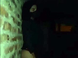 young crossdresser teases pussy outdoors sexy solo