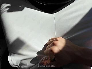 luna black fucks taxi driver rough cum in mouth