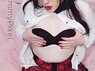 i crave cum filling my mouth while fingering pixel pussy in handjob blowjob play