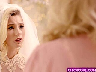 Carolina Sweets' young bride pussy licked tribbed by grandma Julia Ann