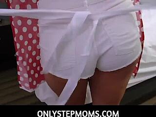 stepmom candice dare sucks and fucks stepson ass morning