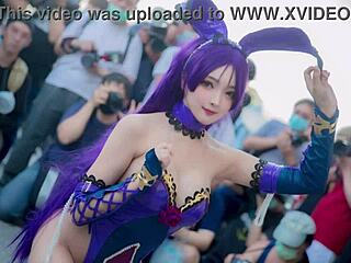 Xuxu Cosplay Jerk Off Challenge Escalates Intensely