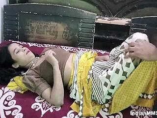 Desi Wife's Anniversary Doggystyle Creampie with Husband