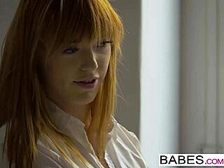 kai taylor, rina ellis rocks black corset in femdom strapon fuck