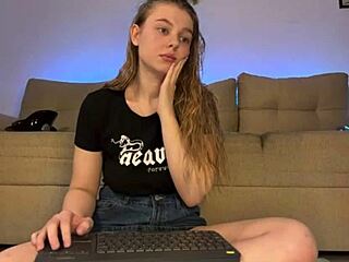 close up shaved teen pussy stretched doggystyle big natural tits bouncing