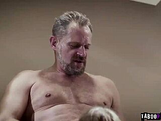 grandpa gorges on tight teen pussies then bangs them balls deep hard!