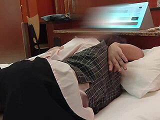 office slut in pantyhose begs for creampie after torn stockings fuck?